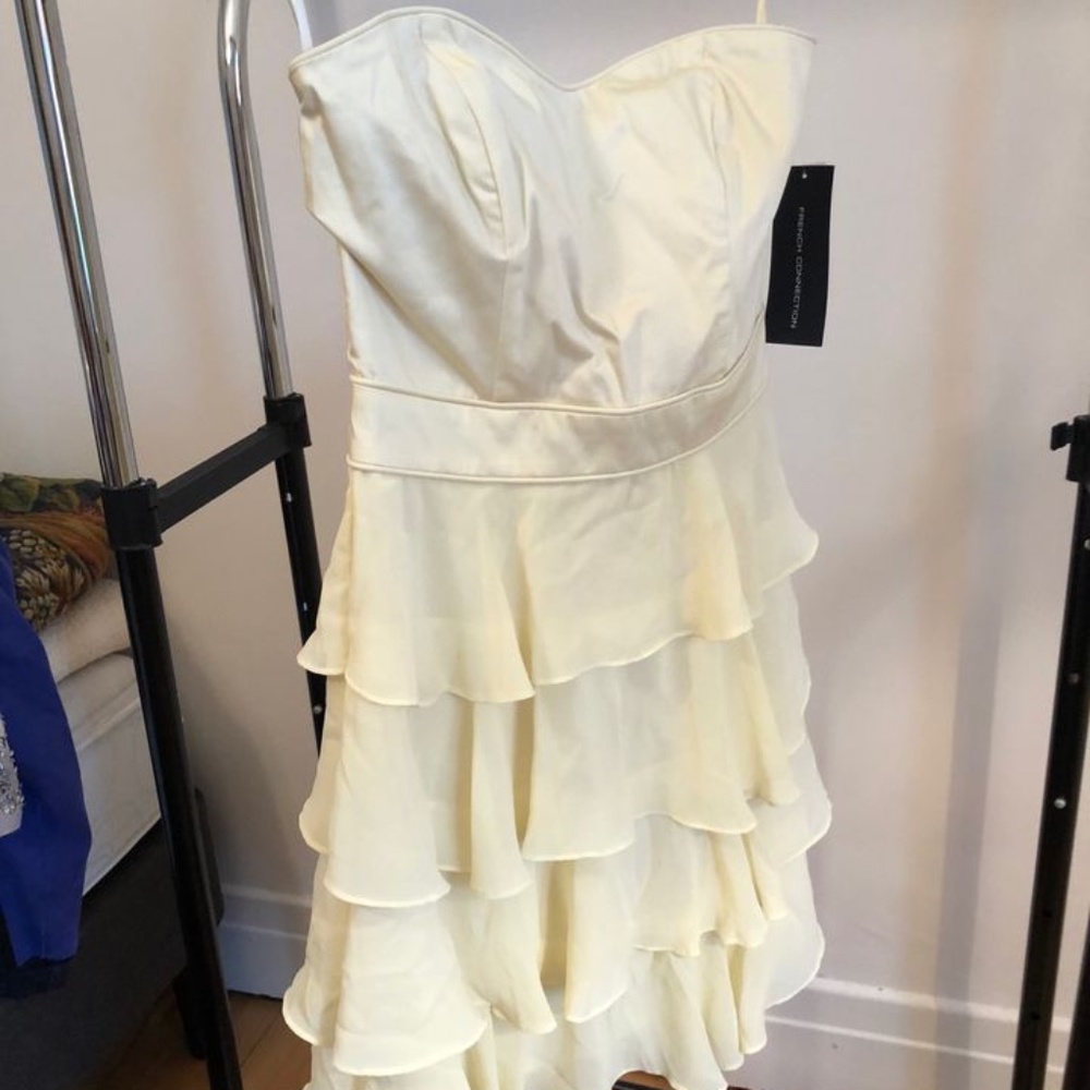 French Connection Candice cotton tiered dress - Brand New - 4US